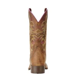 Ariat® Ladies Hybrid Rancher Distressed Brown Western Boots 10018527 -Ariat Shoes Shop 10018527 heel