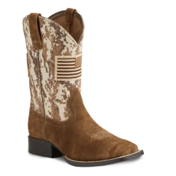 Ariat Children's Antique Mocha Suede Patriot Boots 10019913