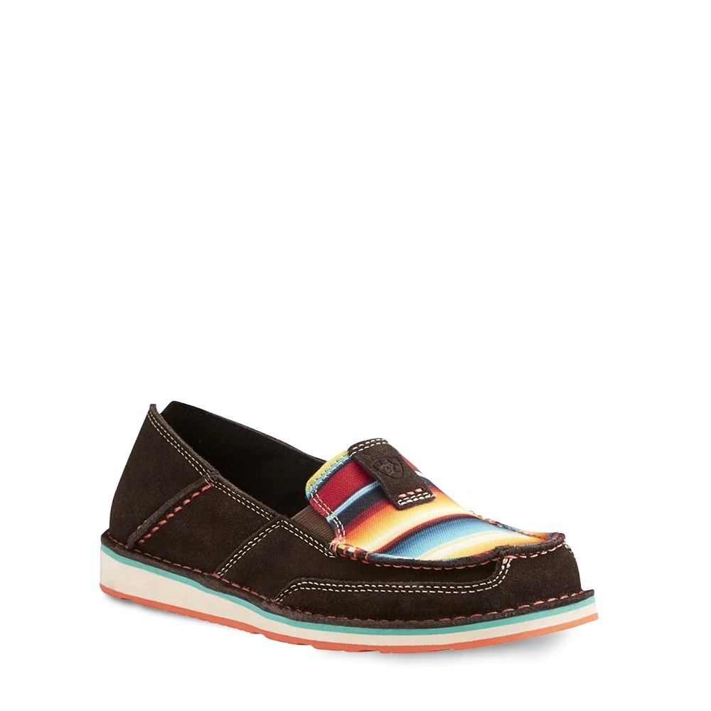 Ariat® Ladies Cruiser Chocolate Fudge Red Serape Print Shoes 10021153 3 Ariat® Ladies Cruiser Chocolate Fudge Red Serape Print Shoes 10021153