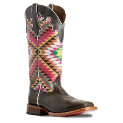 Ariat Ladies Eye Dazzler Aztec & Iron Grey Fonda Boots 10029709