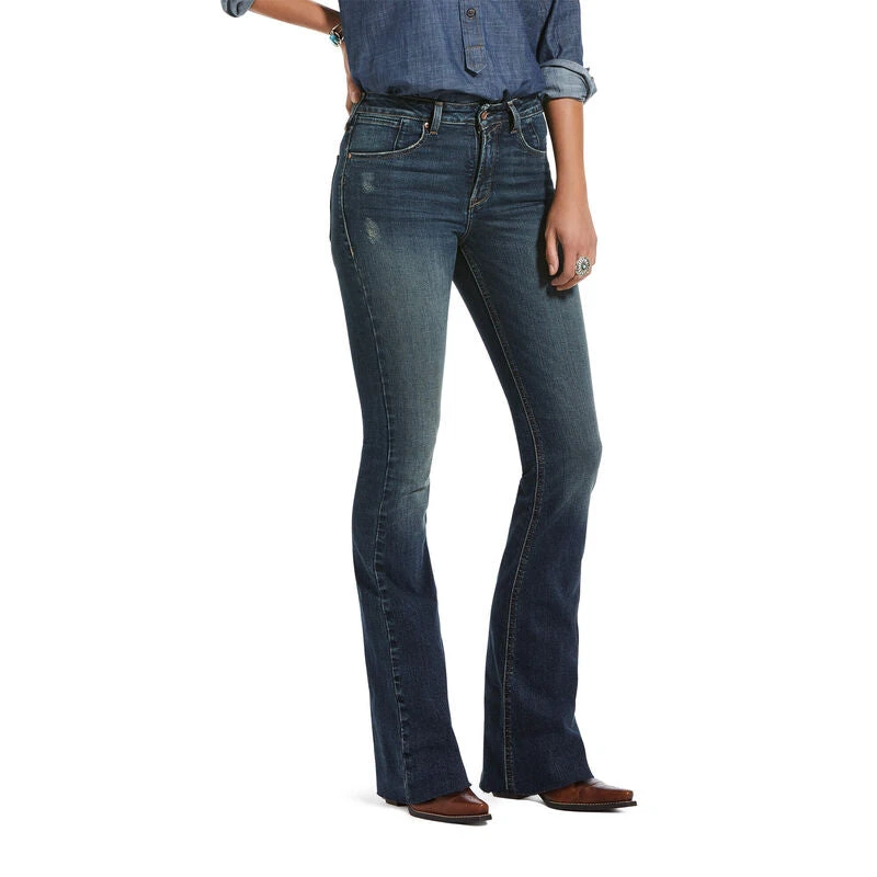 Ariat® Ladies Premium High Rise Flare Jeans 10033324 4 Ariat® Ladies Premium High Rise Flare Jeans 10033324 - Image 2