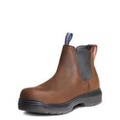 Ariat Men's Turbo Chelsea Domestic H2O Carbon Toe Work Boots 10036738 -Ariat Shoes Shop 10036738 medial