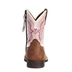 Ariat Kid's Double Kicker Adobe Tan & Pearlized Pink Boots 10036850 11 Ariat Kid's Double Kicker Adobe Tan & Pearlized Pink Boots 10036850 -Ariat Shoes Shop 10036850 3
