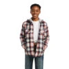 Ariat Kid's Retro Hasslehoff Plaid Insulated Shirt Jacket 10036992 -Ariat Shoes Shop 10036992 front