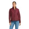 Ariat Ladies REAL Windsor Wine Embossed Concealed Carry Jacket 10037450 -Ariat Shoes Shop 10037450 front
