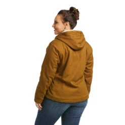Ariat Ladies REAL Outlaw Kelp Forest Full Zip Hooded Jacket 10037451 -Ariat Shoes Shop 10037451 back plus