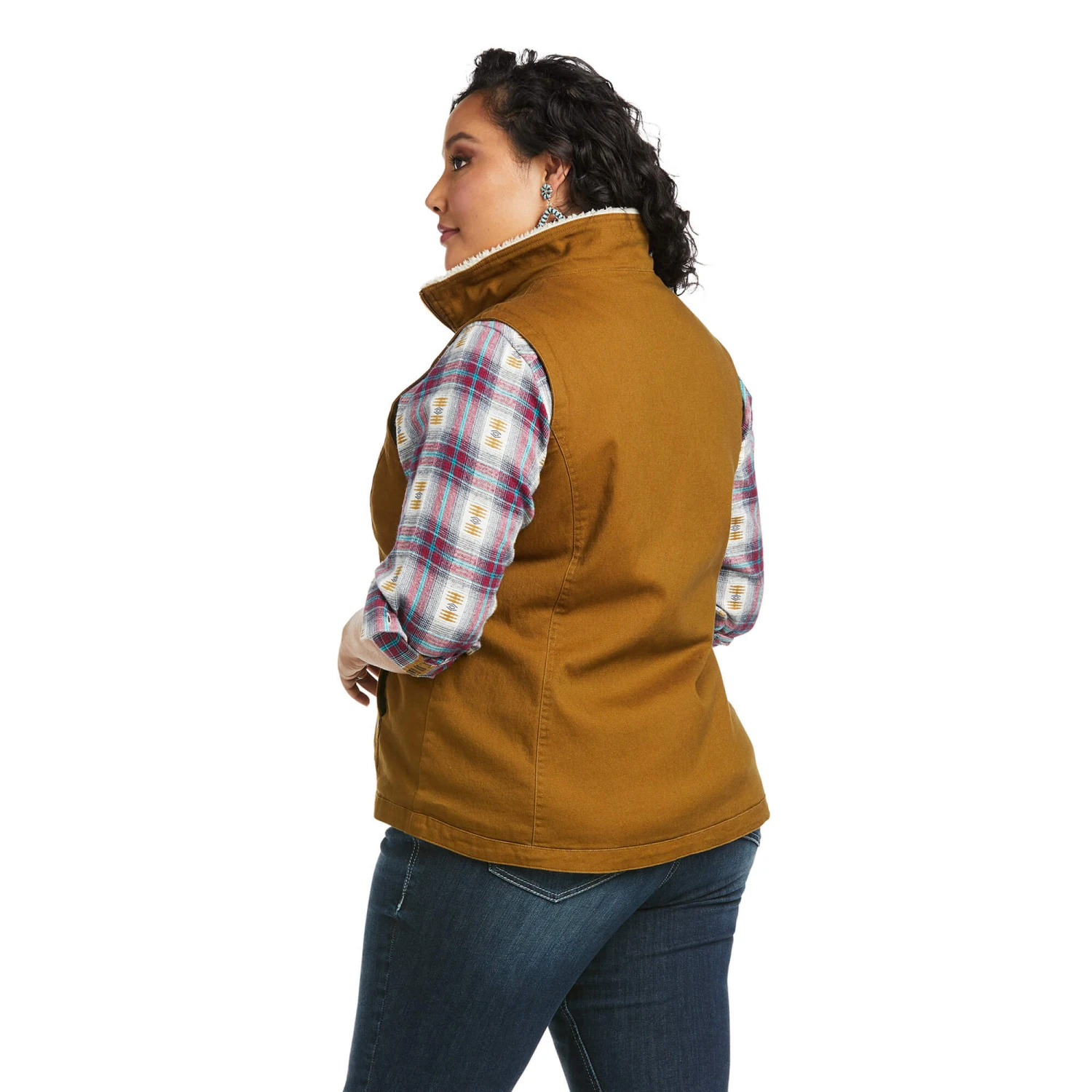 Ariat Ladies REAL Outlaw Kelp Forest Full Zip Vest 10037452 7 Ariat Ladies REAL Outlaw Kelp Forest Full Zip Vest 10037452 - Image 5