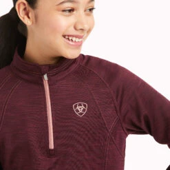 Ariat Children's Tek Team Half Zip Windsor Wine Sweatshirt 10037638 7 Ariat Children's Tek Team Half Zip Windsor Wine Sweatshirt 10037638 -Ariat Shoes Shop 10037638 01