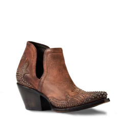 Ariat Ladies Dixon Chocolate Wingtip Western Booties 10038306