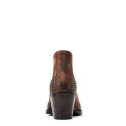 Ariat Ladies Dixon Chocolate Wingtip Western Booties 10038306 -Ariat Shoes Shop 10038306 heel