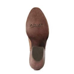 Ariat Ladies Dixon R Toe Naturally Distressed Brown Bootie 10038307 -Ariat Shoes Shop 10038307 sole