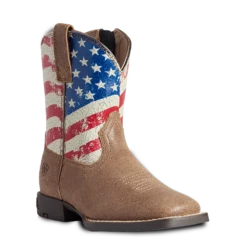 Ariat Children's American Flag Stars &Stripes Leather Boots 10038375