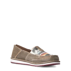 Ariat Ladies Natural Taupe & Buffalo Print Cruiser Shoes 10038418