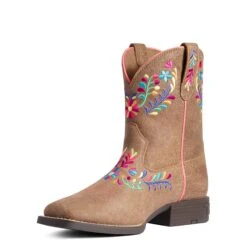 Ariat Youth Girl's Wild Flower Canyon Tan Boots 10038442 -Ariat Shoes Shop 10038442 2