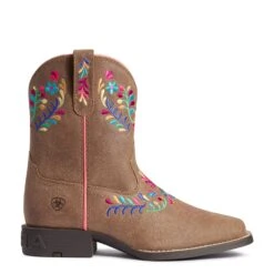 Ariat Youth Girl's Wild Flower Canyon Tan Boots 10038442 -Ariat Shoes Shop 10038442 3