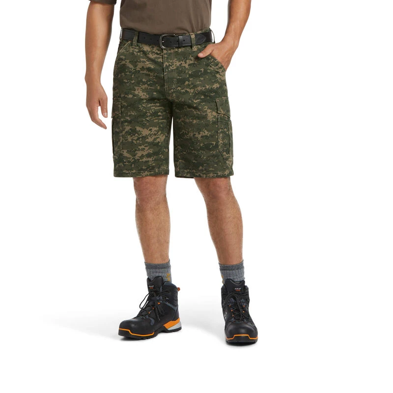 Ariat® Men's Rebar DuraStretch Made Tough Camo Cargo Shorts 10039488 3 Ariat® Men's Rebar DuraStretch Made Tough Camo Cargo Shorts 10039488