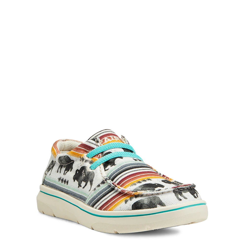 Ariat® Youth Girl's Hilo Buffalo Print Slip On Shoes 10040248 3 Ariat® Youth Girl's Hilo Buffalo Print Slip On Shoes 10040248