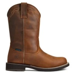 Ariat Ladies Delilah Brown Round Toe Waterproof Boots 10040272 -Ariat Shoes Shop 10040272 4