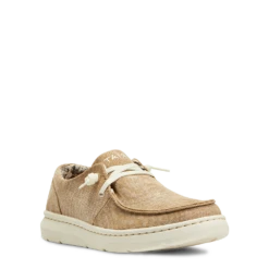 Ariat Ladies Hilo Washed Tan Canvas Slip On Shoes 10040280