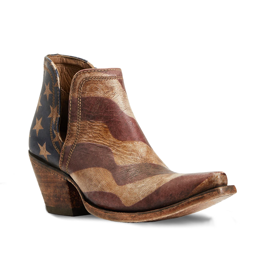 Ariat Ladies Dixon Old Patriot Snip Toe Booties 10040293 3 Ariat Ladies Dixon Old Patriot Snip Toe Booties 10040293