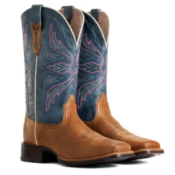 Ariat® Ladies Edgewood Almond Buff Sqaure Toe Boots 10040349 -Ariat Shoes Shop 10040349d