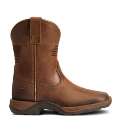 Ariat Children's Anthem Patriot Easy Fit Brown Square Toe Boots 10040367 -Ariat Shoes Shop 10040367 side