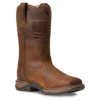 Ariat Ladies Anthem Patriot Waterproof Brown Square Toe Boots 10040369 -Ariat Shoes Shop 10040369