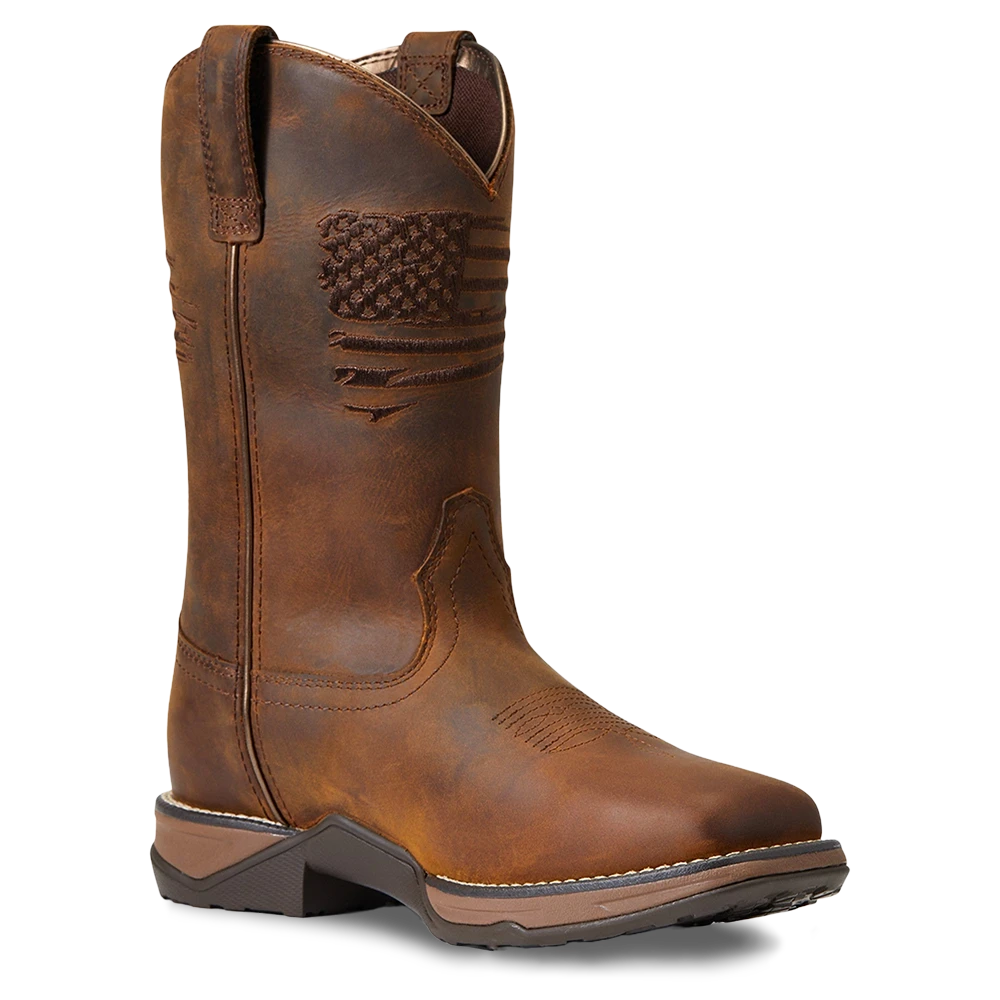 Ariat Ladies Anthem Patriot Waterproof Brown Square Toe Boots 10040369 3 Ariat Ladies Anthem Patriot Waterproof Brown Square Toe Boots 10040369