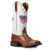 Ariat Ladies Circuit Patriot Crackle White Square Toe Boots 10040400 2 Ariat Ladies Circuit Patriot Crackle White Square Toe Boots 10040400 -Ariat Shoes Shop 10040400