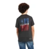 Ariat Children's Charger Patriotic Charcoal Graphic T-shirt 10040635 -Ariat Shoes Shop 10040635B