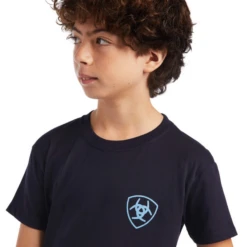 Ariat® Youth Boy's Diamond Wood Navy Graphic T-shirt 10040884 -Ariat Shoes Shop 10040884D
