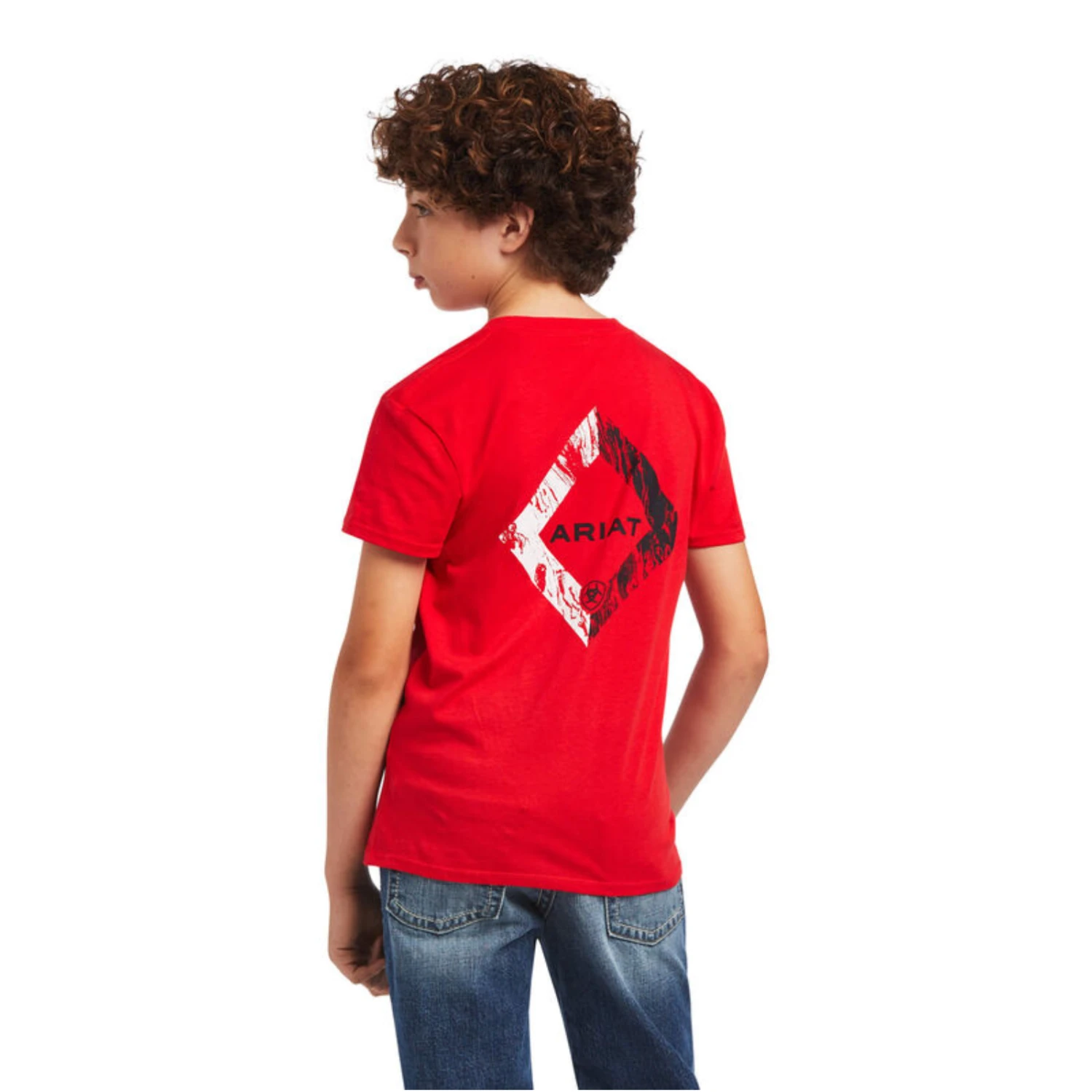 Ariat® Youth Boy's Diamond Wood Uakari Red Graphic T-shirt 10040885 3 Ariat® Youth Boy's Diamond Wood Uakari Red Graphic T-shirt 10040885