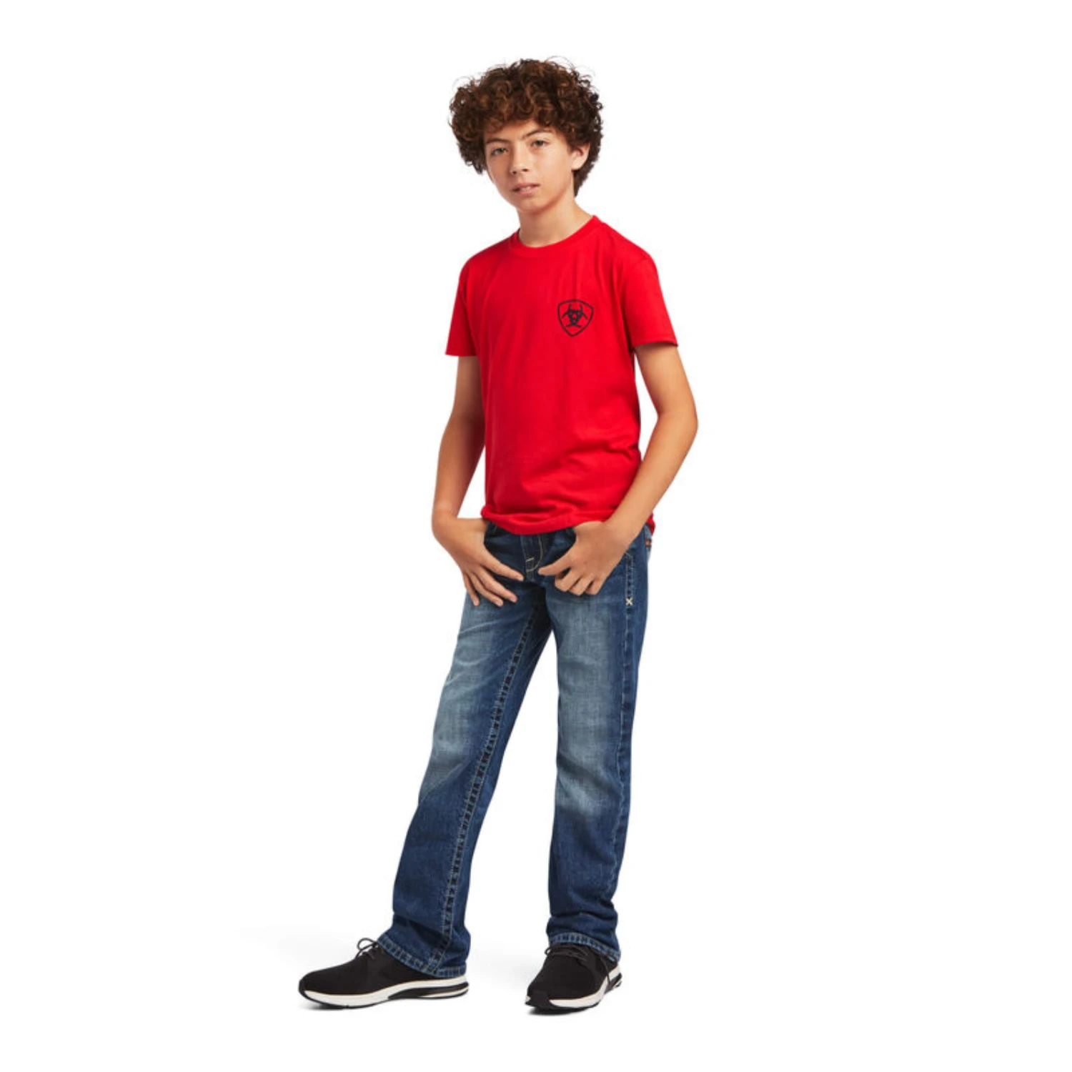 Ariat® Youth Boy's Diamond Wood Uakari Red Graphic T-shirt 10040885 6 Ariat® Youth Boy's Diamond Wood Uakari Red Graphic T-shirt 10040885 - Image 4