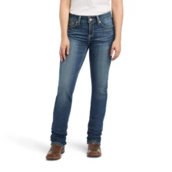 Ariat® Ladies R.E.A.L™ Daphne Perfect Rise Straight Leg Jeans 10041115 -Ariat Shoes Shop 10041115a