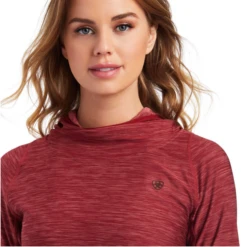 Ariat® Ladies Laguna Sun-Dried Tomato Hooded Shirt 10041212 -Ariat Shoes Shop 10041212b