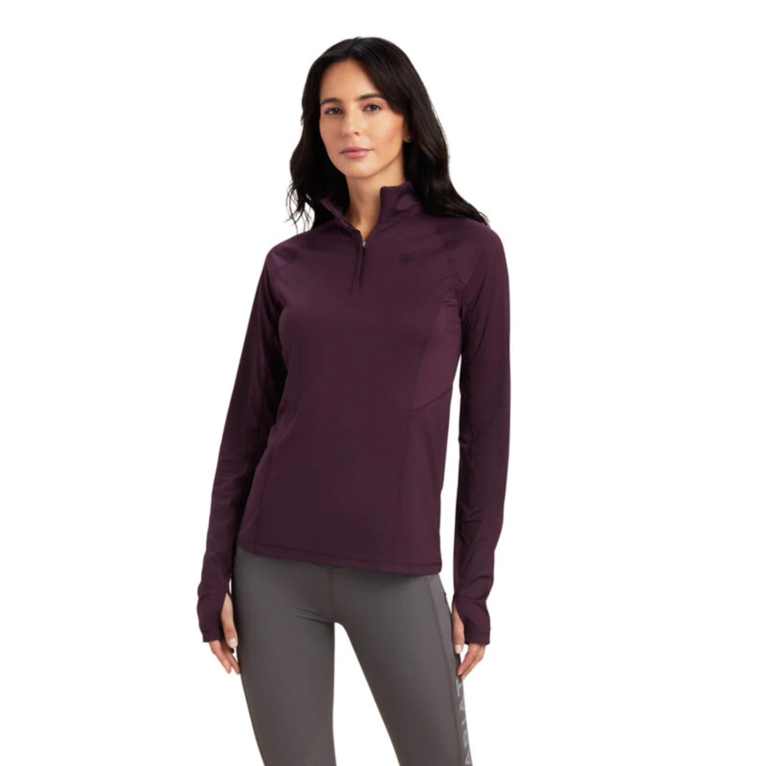 Ariat® Ladies Lumina Lowell Mulberry Red Long Sleeve Shirt 10041344 4 Ariat® Ladies Lumina Lowell Mulberry Red Long Sleeve Shirt 10041344 - Image 2