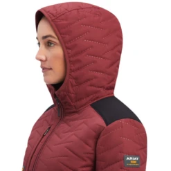 Ariat® Ladies Rebar Cloud 9 Insulated Maroon Jacket 10041444 -Ariat Shoes Shop 10041444e