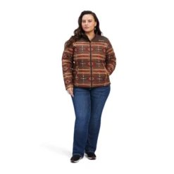 Ariat® Ladies R.E.A.L.™ Aztec Printed Brown Jacket 10041582 -Ariat Shoes Shop 10041582b
