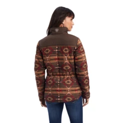 Ariat® Ladies R.E.A.L.™ Aztec Printed Brown Jacket 10041582 -Ariat Shoes Shop 10041582c