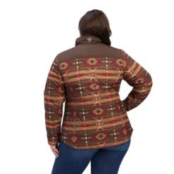 Ariat® Ladies R.E.A.L.™ Aztec Printed Brown Jacket 10041582 -Ariat Shoes Shop 10041582d