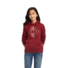 Ariat® Girl's R.E.A.L™ Beartooth Rouge Red Hoodie 10041654 1 Ariat® Girl's R.E.A.L™ Beartooth Rouge Red Hoodie 10041654 -Ariat Shoes Shop 10041654a