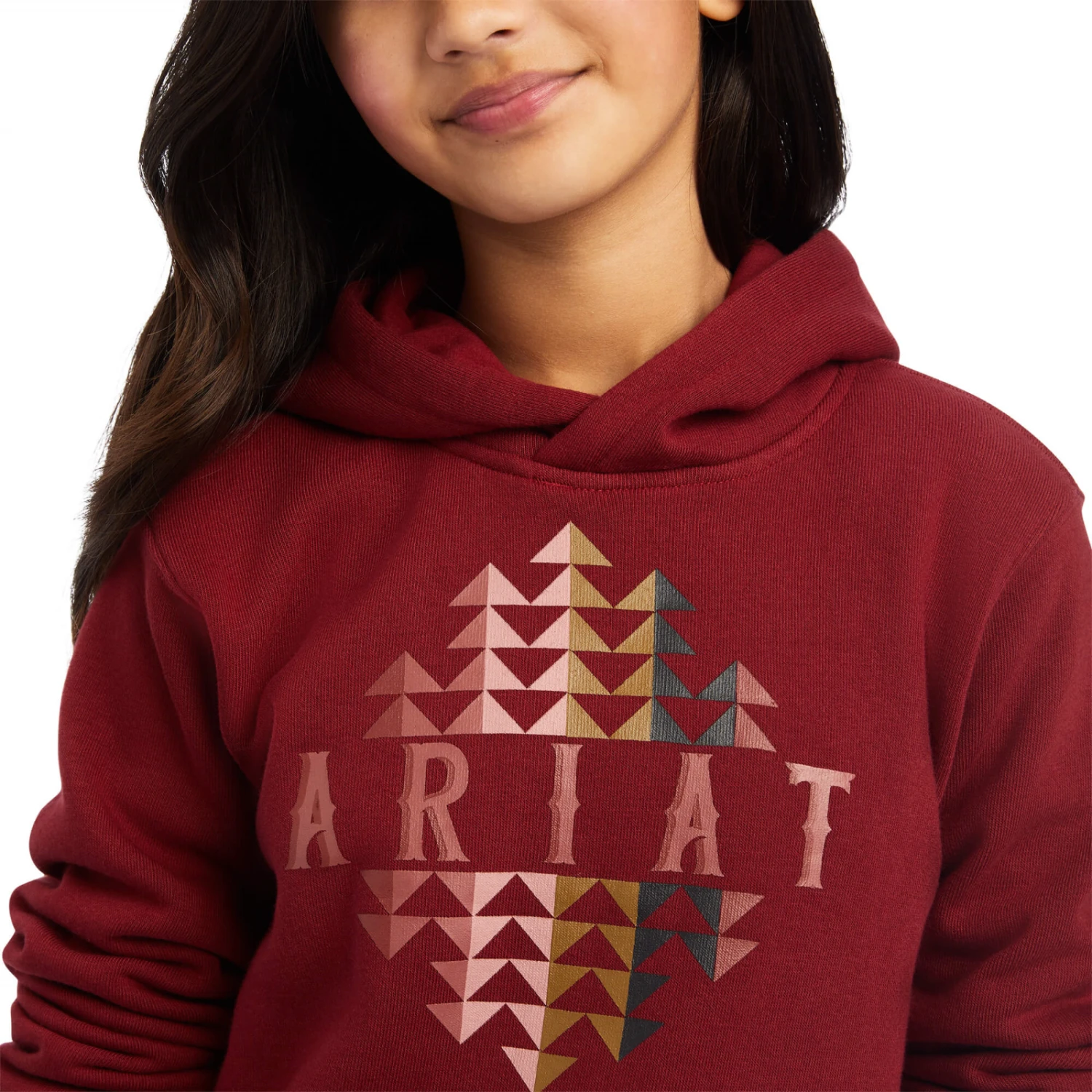 Ariat® Girl's R.E.A.L™ Beartooth Rouge Red Hoodie 10041654 4 Ariat® Girl's R.E.A.L™ Beartooth Rouge Red Hoodie 10041654 - Image 2