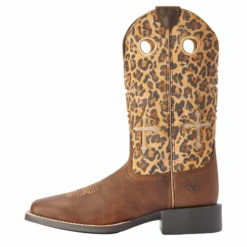 Ariat® Ladies Round Up Crossroads Brown Leopard Western Boots 10042384 12 Ariat® Ladies Round Up Crossroads Brown Leopard Western Boots 10042384 -Ariat Shoes Shop 10042384e