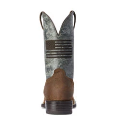 Ariat Men's Sport Flying Proud Taupe & Green Camo Square Toe Boots 10042405 -Ariat Shoes Shop 10042405 heel