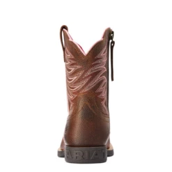 Ariat® Girl's Firecatcher Pink And Rowdy Brown Western Boots 10042415 -Ariat Shoes Shop 10042415c