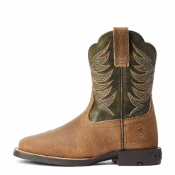 Ariat® Children's Firecatcher Alfalfa & Brown Square Toe Boots 10042416 15 Ariat® Children's Firecatcher Alfalfa & Brown Square Toe Boots 10042416 -Ariat Shoes Shop 10042416f