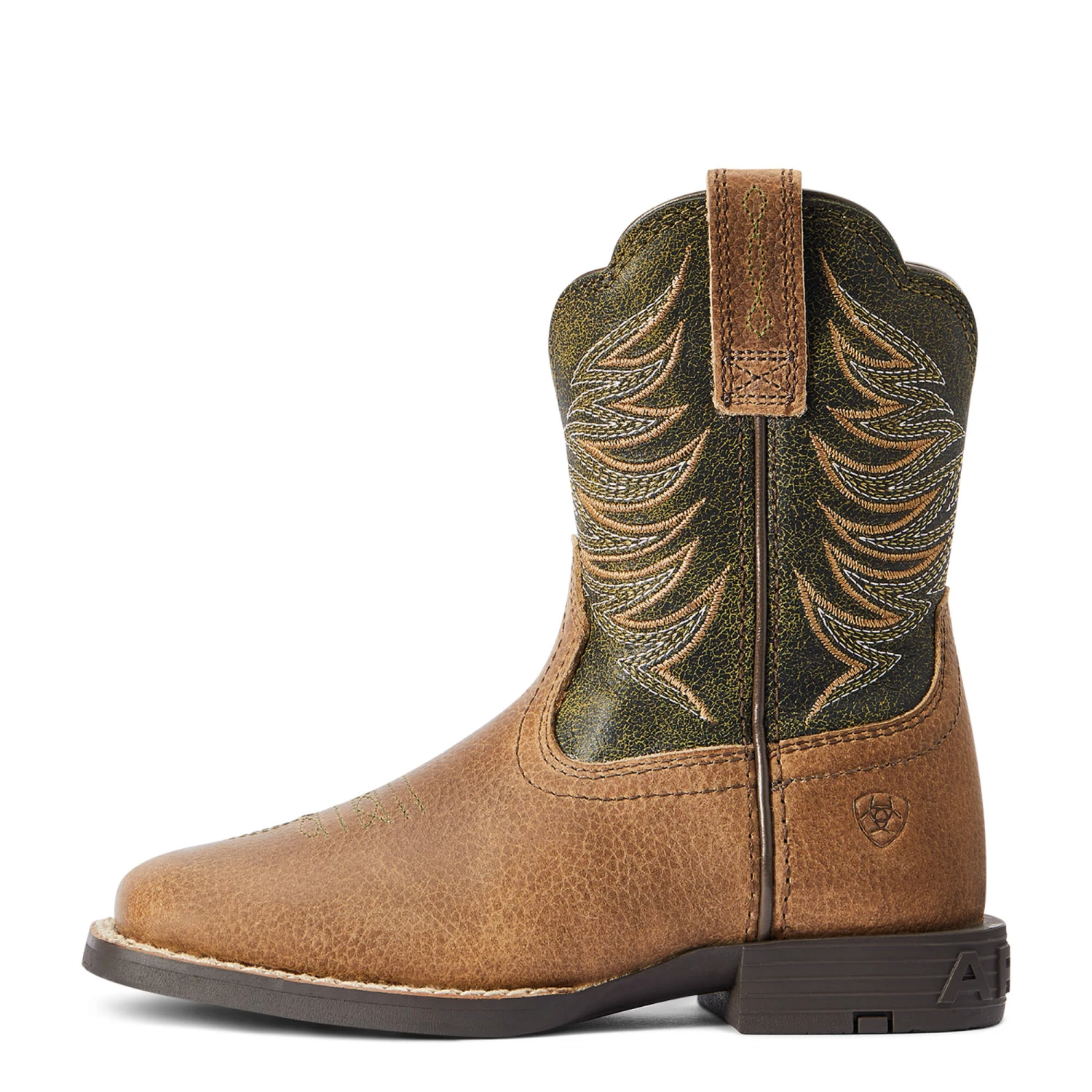 Ariat® Children's Firecatcher Alfalfa & Brown Square Toe Boots 10042416 9 Ariat® Children's Firecatcher Alfalfa & Brown Square Toe Boots 10042416 - Image 7