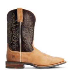 Ariat Men's Ridin' High Desert Tan & Dark Brick Square Toe Boots 10042469 10 Ariat Men's Ridin' High Desert Tan & Dark Brick Square Toe Boots 10042469 -Ariat Shoes Shop 10042469 side6654654564
