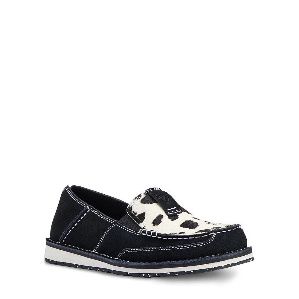 Ariat® Ladies Cruiser Suede Black & White Hair On Shoes 10042529 3 Ariat® Ladies Cruiser Suede Black & White Hair On Shoes 10042529