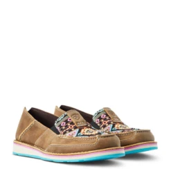 Ariat® Ladies Cruiser Brown Bomber & Neon Lights Shoes 10042532 -Ariat Shoes Shop 10042532a 1